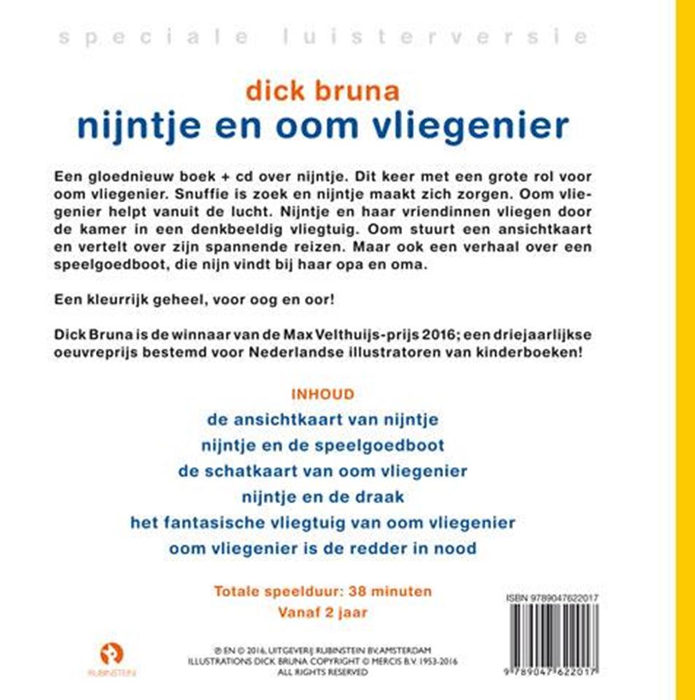 Miffy und Onkel Aviator (Buch + CD). 3+