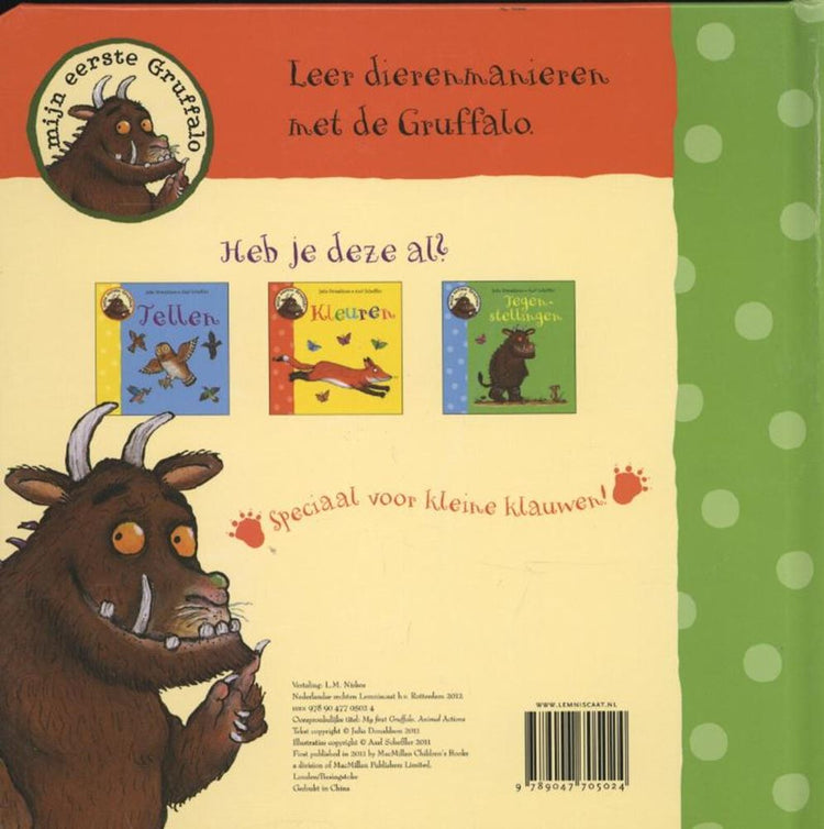 Mein erster Grüffelo: Tierische Manieren. 2+