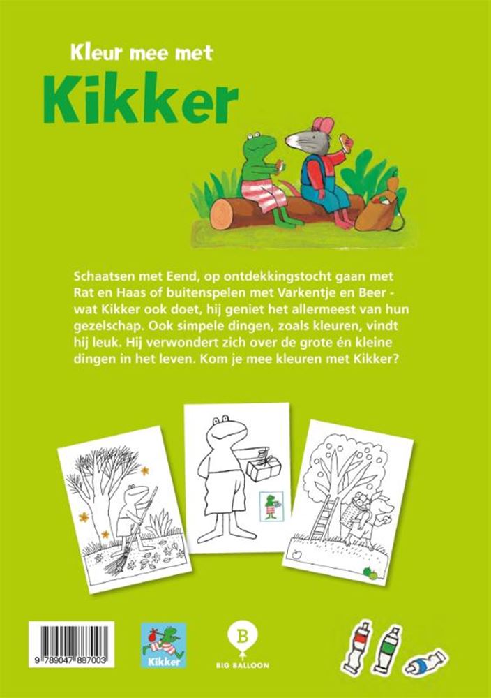 Gottmer-Verleger gruppieren Farbe zusammen mit Frosch