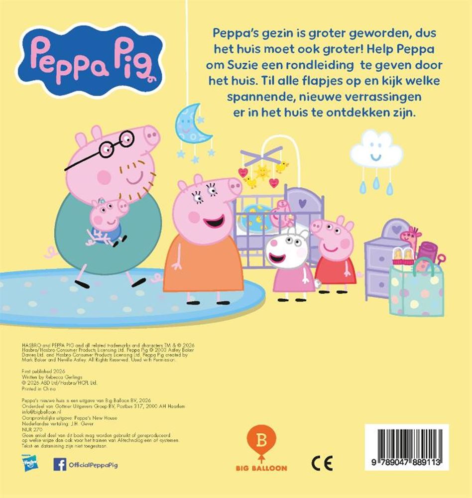 Peppas neues Haus. Klappenbuch. 3+