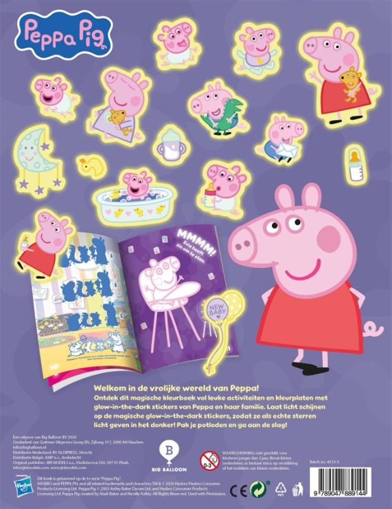 Malen Sie mit Peppa Pig, das im Dunkeln leuchtet