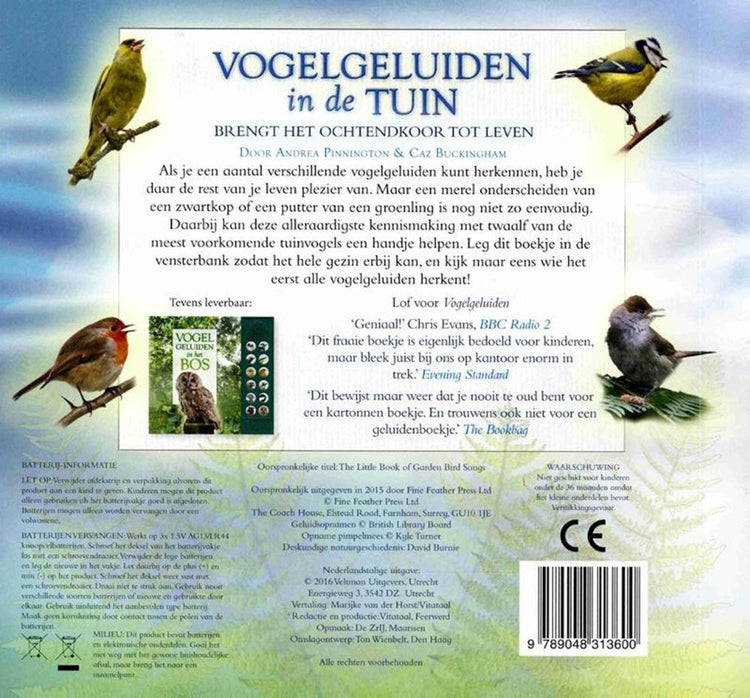 Vogelstimmen im Garten (Geräusch). 6+