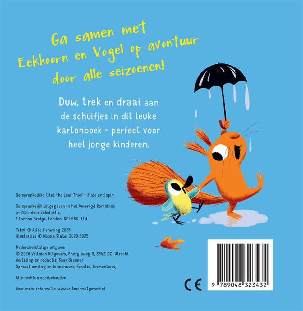 Karotten-Eichhörnchen und Vogel – Schiebedreh