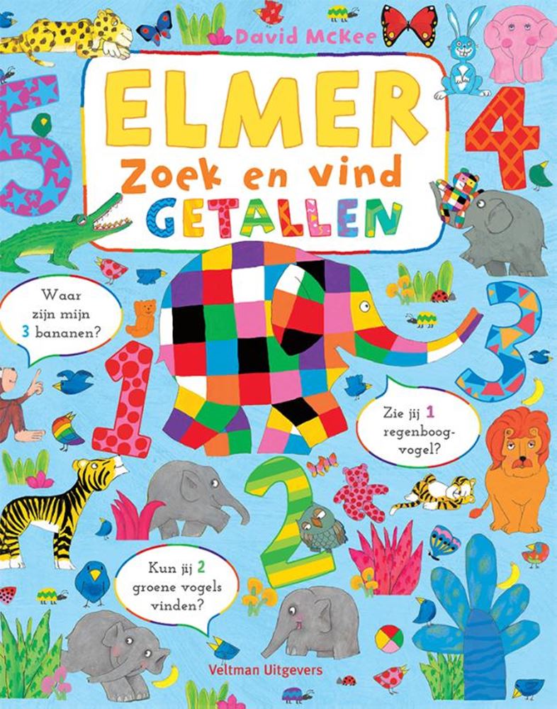 Elmer suchen und finden – Zahlen 2+