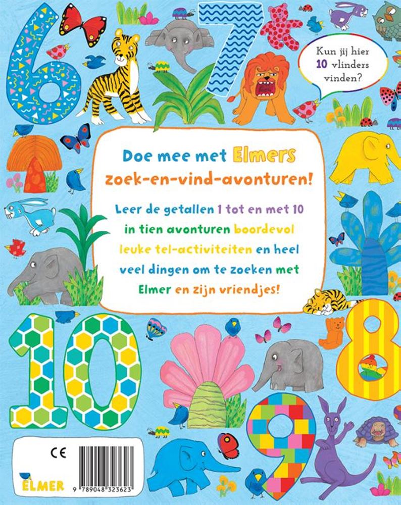 Elmer suchen und finden – Zahlen 2+