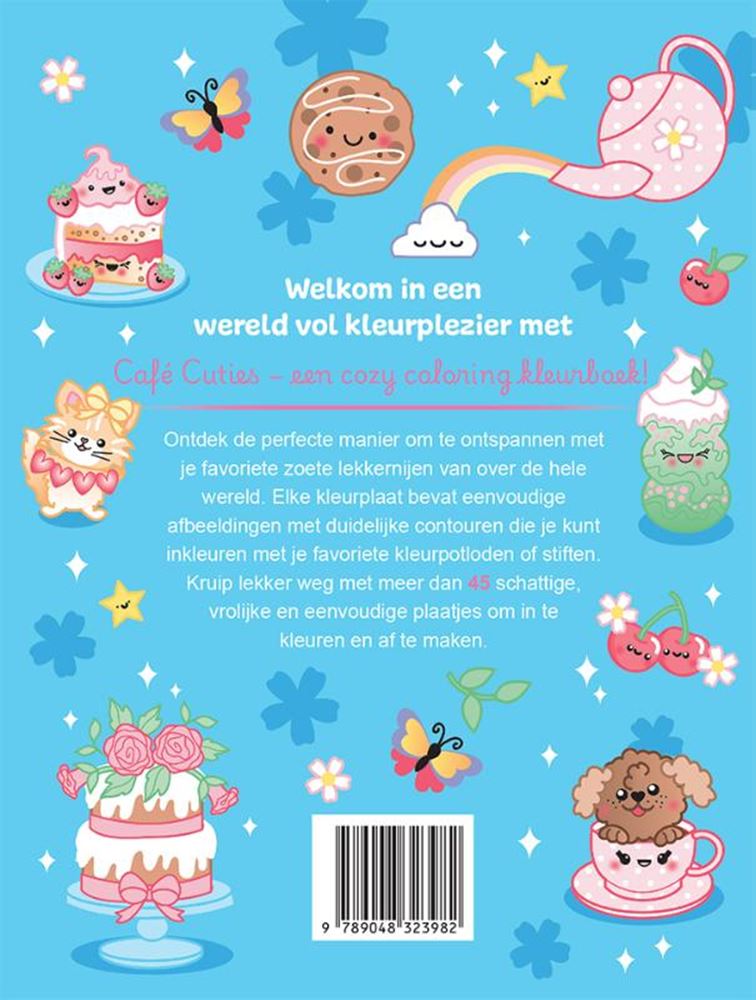 Café Cuties – gemütliches Malbuch 6+