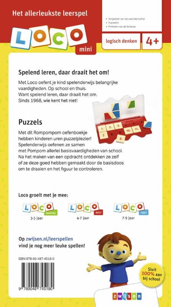 Mini Loco Rompom-Rätsel (4-6 Jahre)