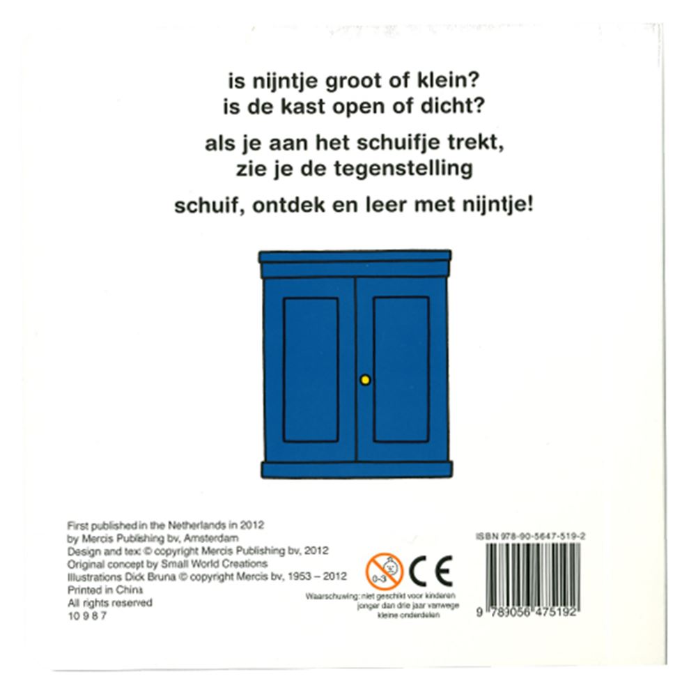 Miffy-Rutsche, offen oder geschlossen (Karton).