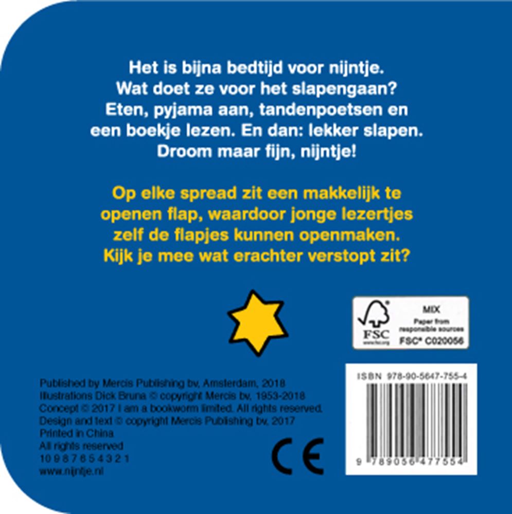 Central Book House Klappenbuch zum Zubettgehen mit Miffy