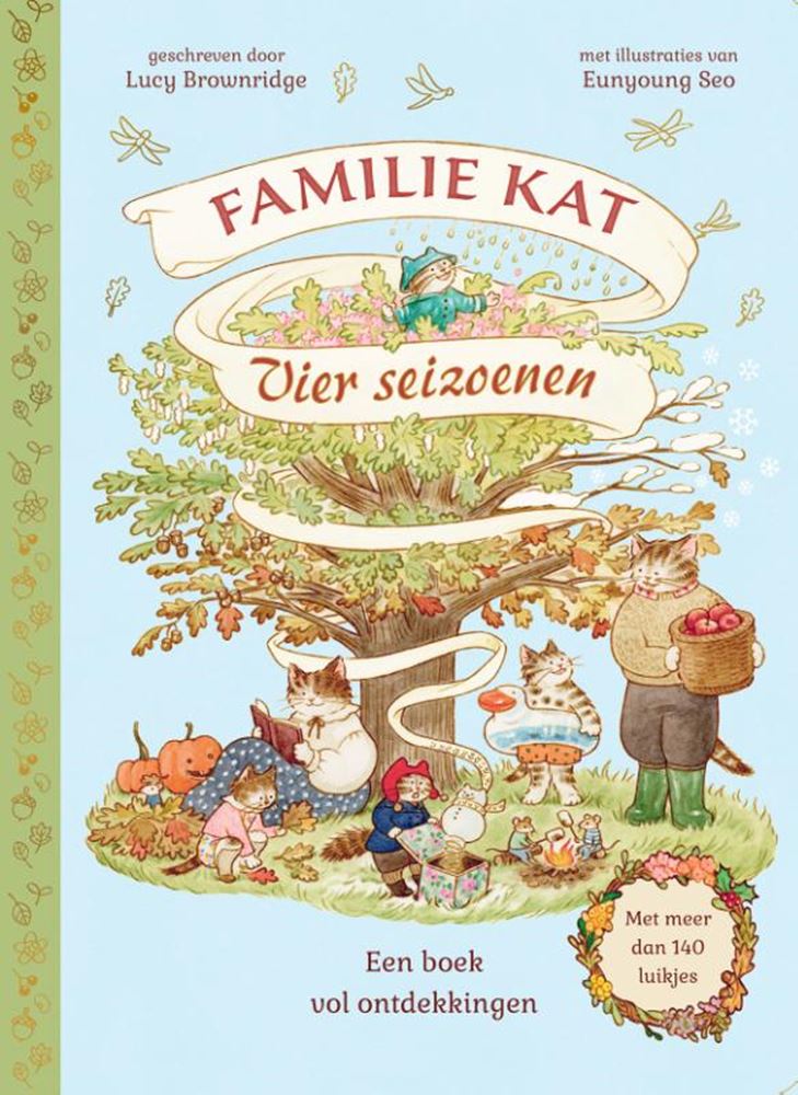 Pappbuch: Vier Jahreszeiten. Familienkatze.