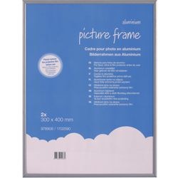 Aluminium-Wechselrahmen und Antireflex-Plexiglas 30x40cm grau