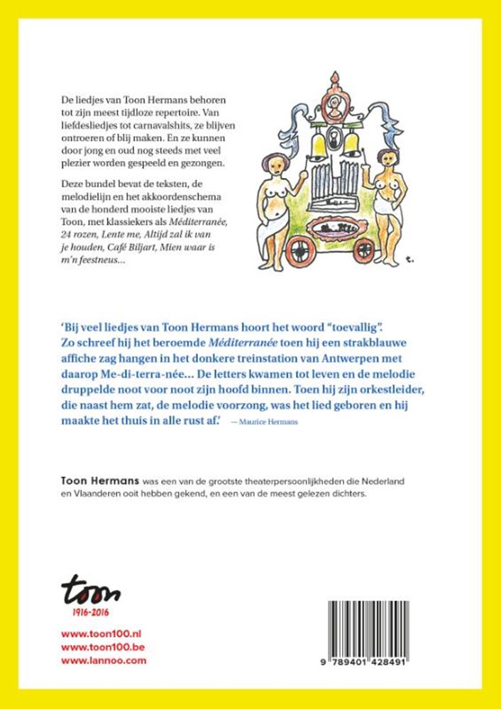 Liederbuch Toon Hermans. Hundert Lied