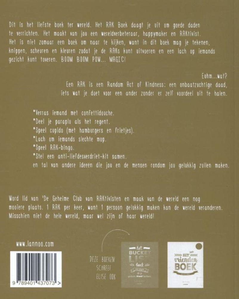 Das Rak-Buch „Random Acts of Friendly“ (S