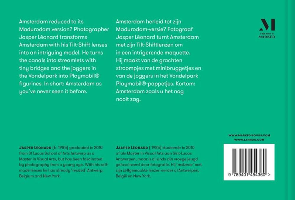 Englisch: Die Größe von Amsterdam wurde geändert.