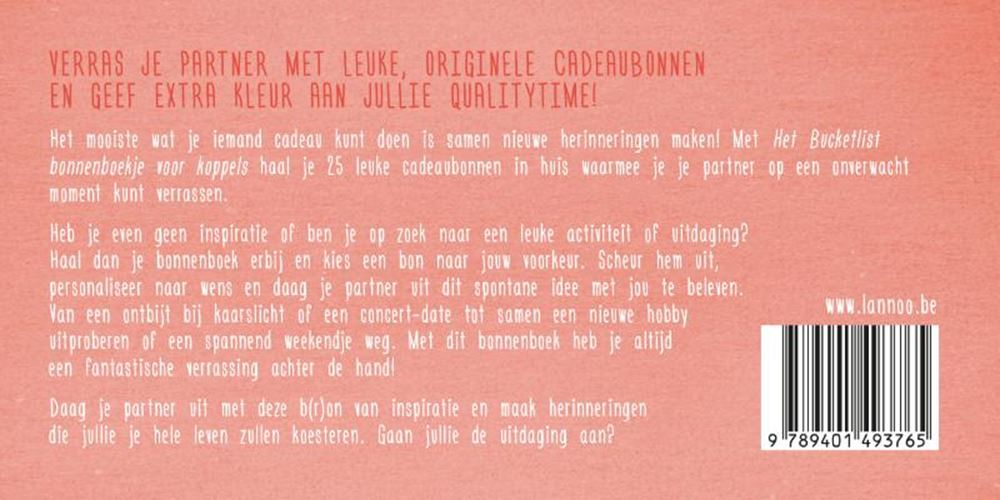 Das Bucket-List-Gutscheinbuch für Paare