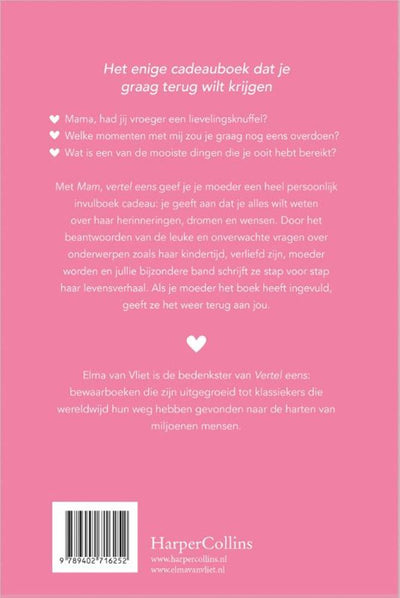 Elma van Vliet erzähl es mir – Mama, erzähl es mir – Tagebuch