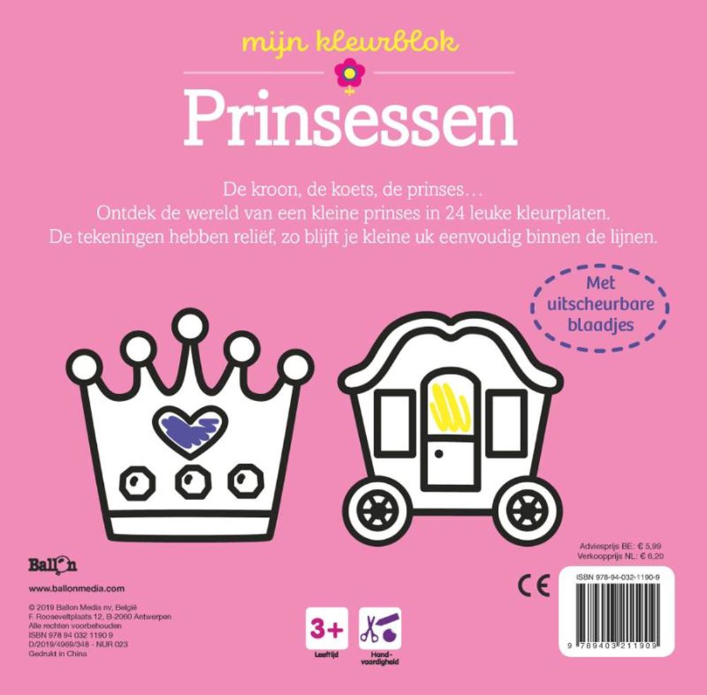 Buchen Sie Farbblockprinzessinnen Dikke Lines