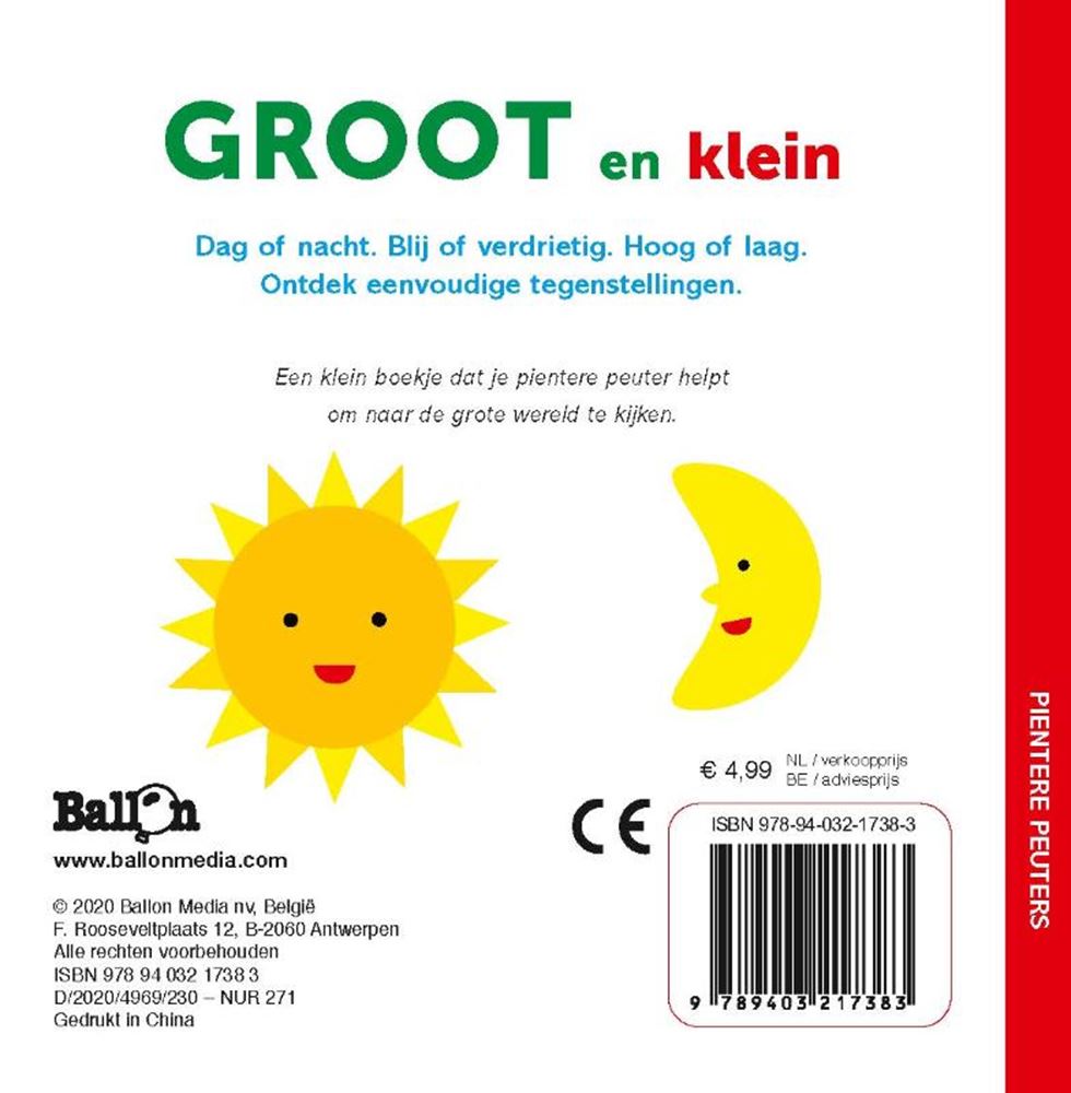 Standard-Publisher-Buntbuch für Kleinkinder – groß und klein