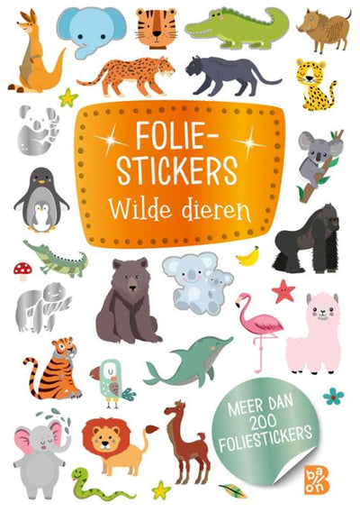 Standard-Publisher-Glitzerfolienaufkleber – wilde Tiere