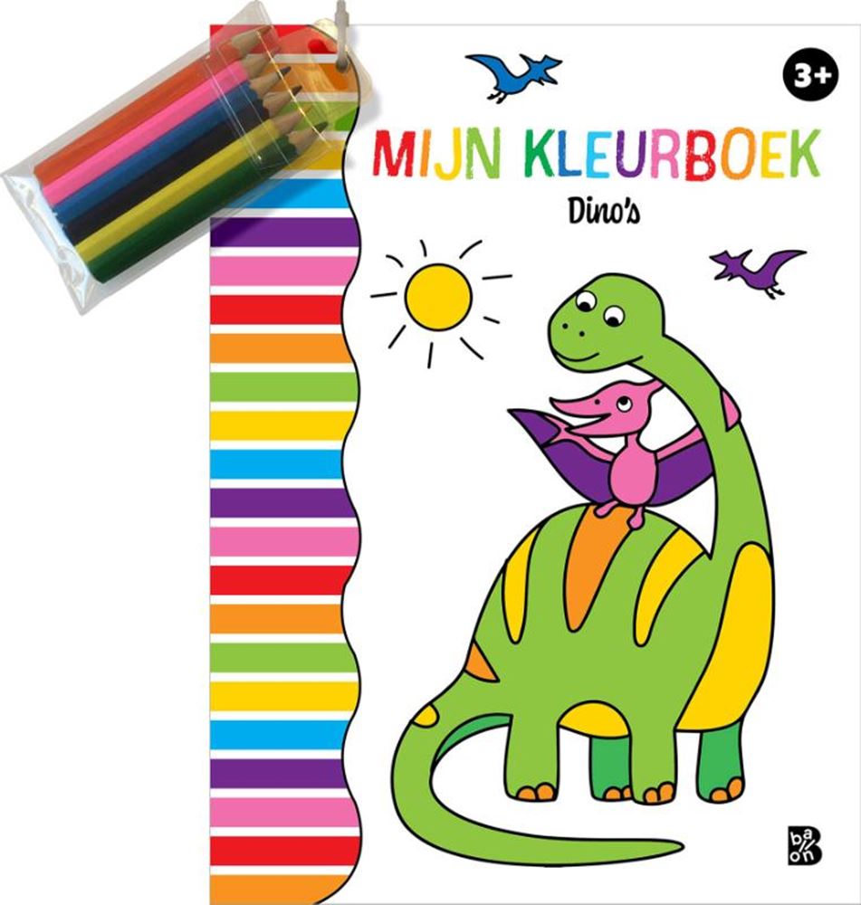 Standard-Malbuch mit Bleistiften für Verlage – Dinosaurier