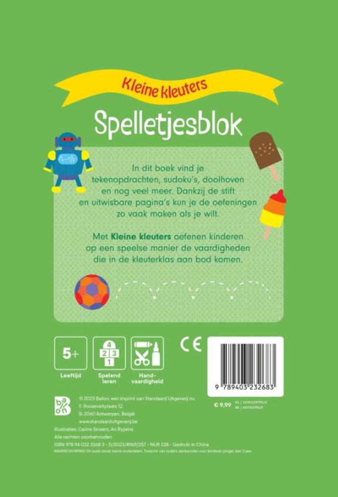 Standard-Publisher-Gamepad mit Filzstift 5+