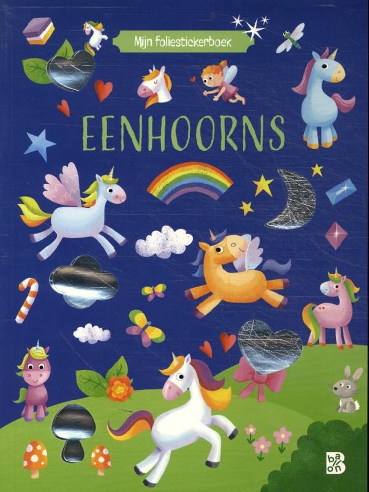 Standard-Verlagsfolien-Stickerbuch-Einhörner