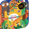 Buchsuche und Feel Book -Tiere im Regenwald