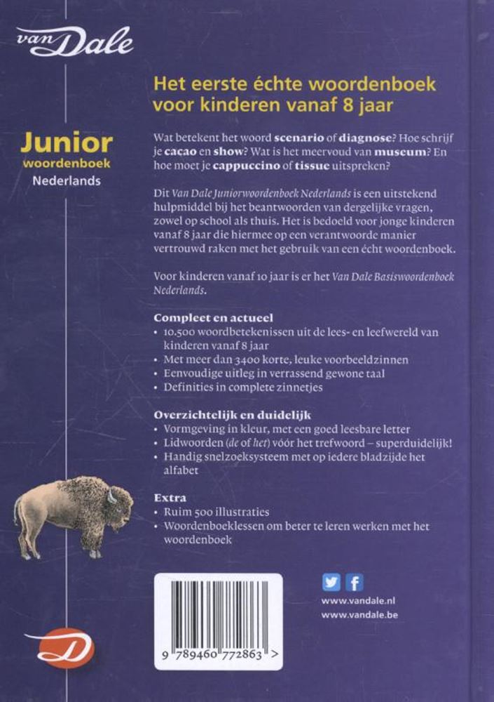 Niederländisches Van Dale Junior-Wörterbuch.