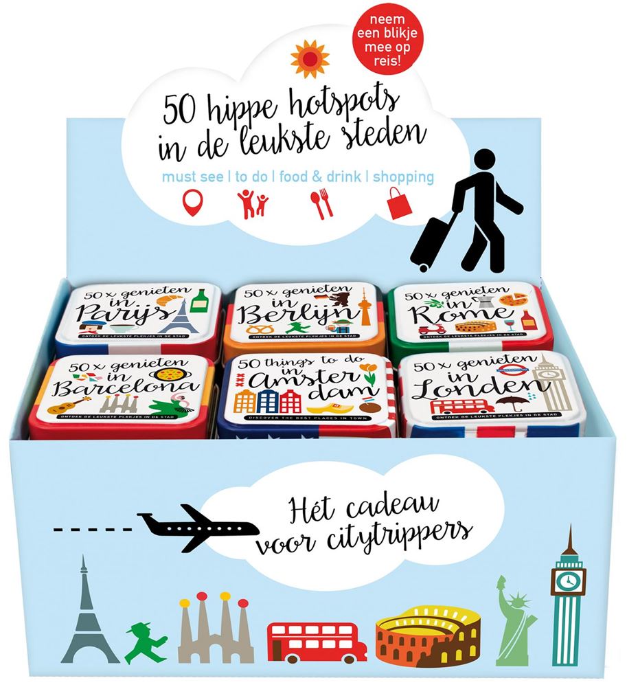 Display-Stadtdosen 6 x 3 Exemplare