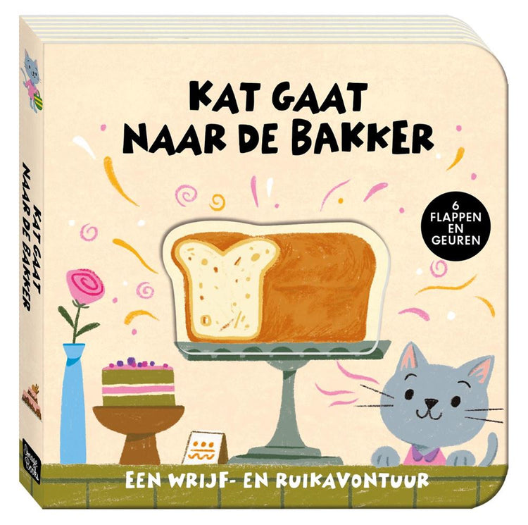 Zentrales Bücherhaus, ein Rubbel- und Geruchsabenteuer – die Katze geht zum Bäcker