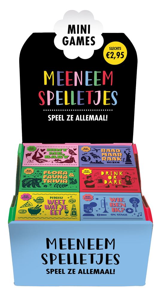 Anzeige von Minispielen 6 x 4 z.B. -