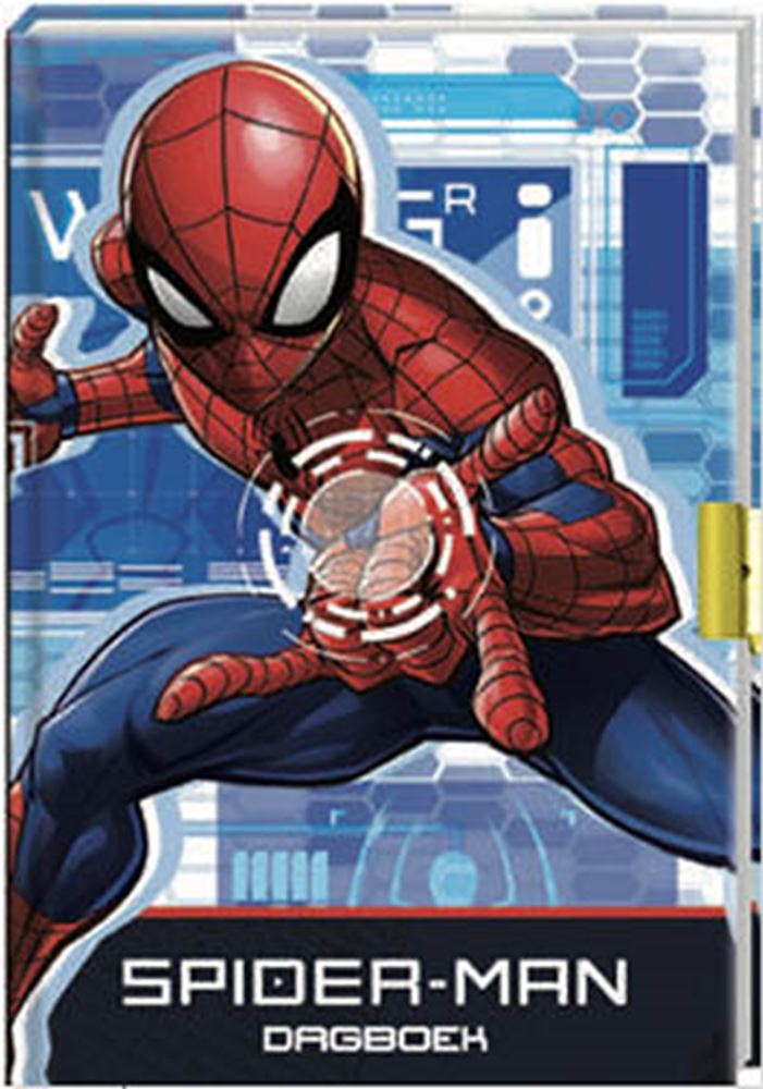 Interstat-Tagebuch mit Spiderman-Schloss