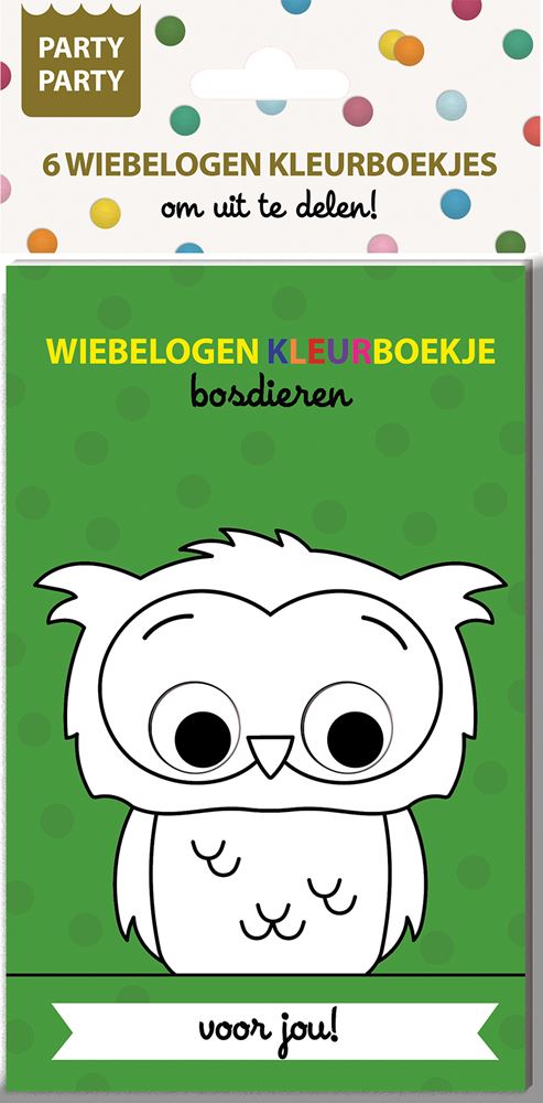 Ty par par 6 Kulleraugen-Malbücher -