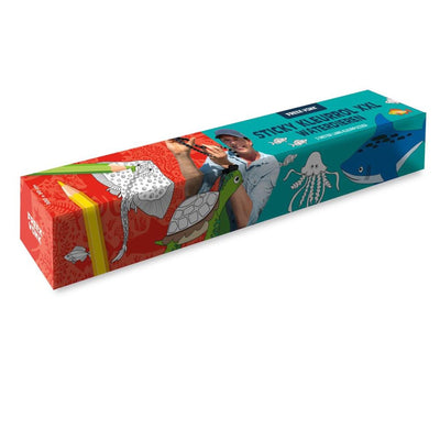 Bilderbücher Freek Spark Sticky Coloring Scroll Wassertiere