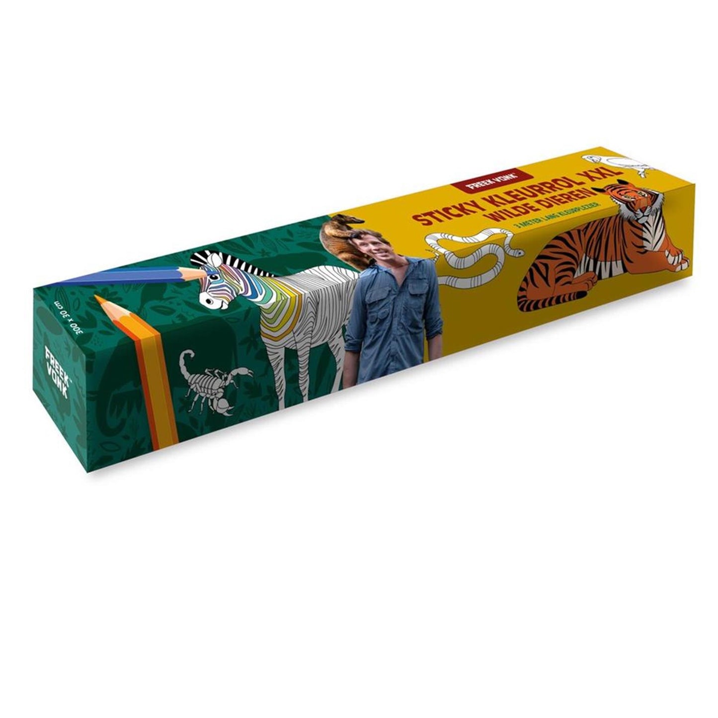 Bilderbücher Freek Spark Sticky Coloring Scroll Wildtiere