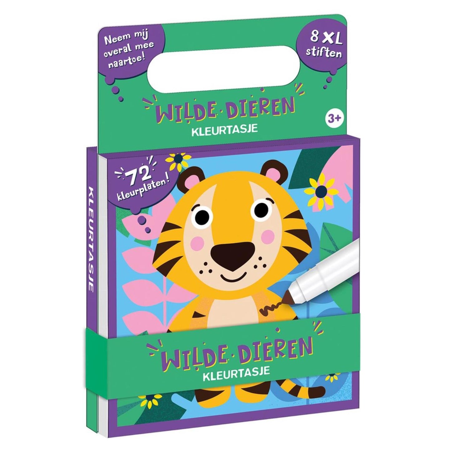 Imagebooks Malbeutel Wildtiere – 8 XL-Marker