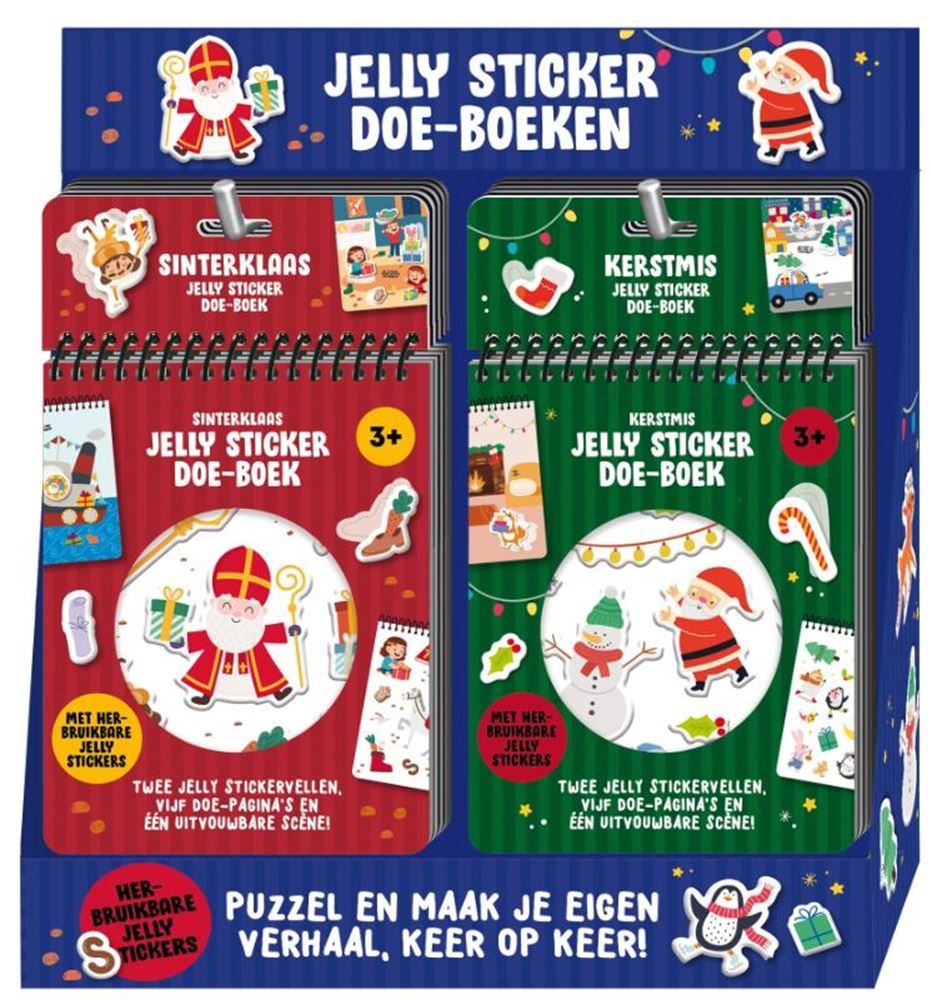 Display-Jelly-Sticker-Aktivitätsbücher 2 x 6 e
