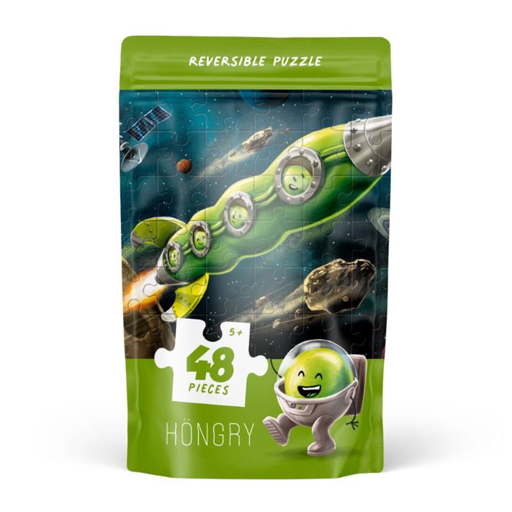 Erbsen im Weltraum. Puzzle, 48 Delikatessen 5+
