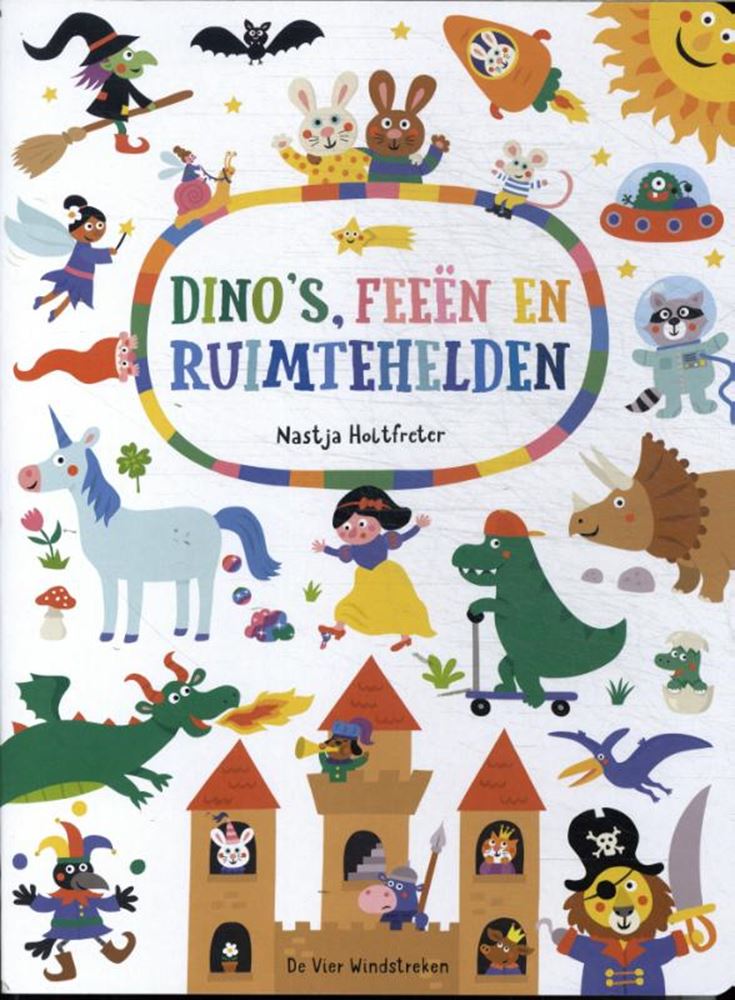 Karton: Dinosaurier, Feen und Weltraumhelden 2+