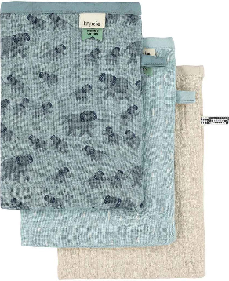Trixie Tetra Waschlappen 3er-Pack Mix – bezaubernder Elefant
