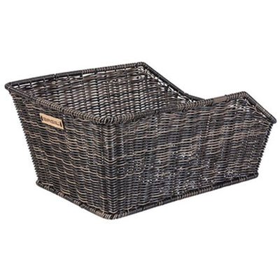 Basil Cento Rattan Look WSL - Fahrradkorb - auf der Rückseite - einschließlich Basil -WSL -System - Brown