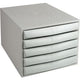 Kommode Exacompta Multiform grau 5 Schubladen 284 x 218 x 387 mm