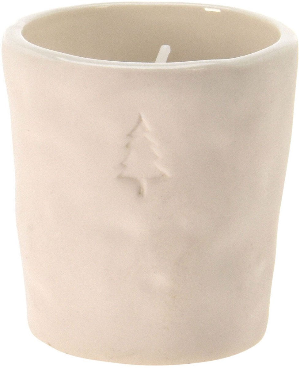 Teelichthalter Weihnachten weiß, 12 Stk.
