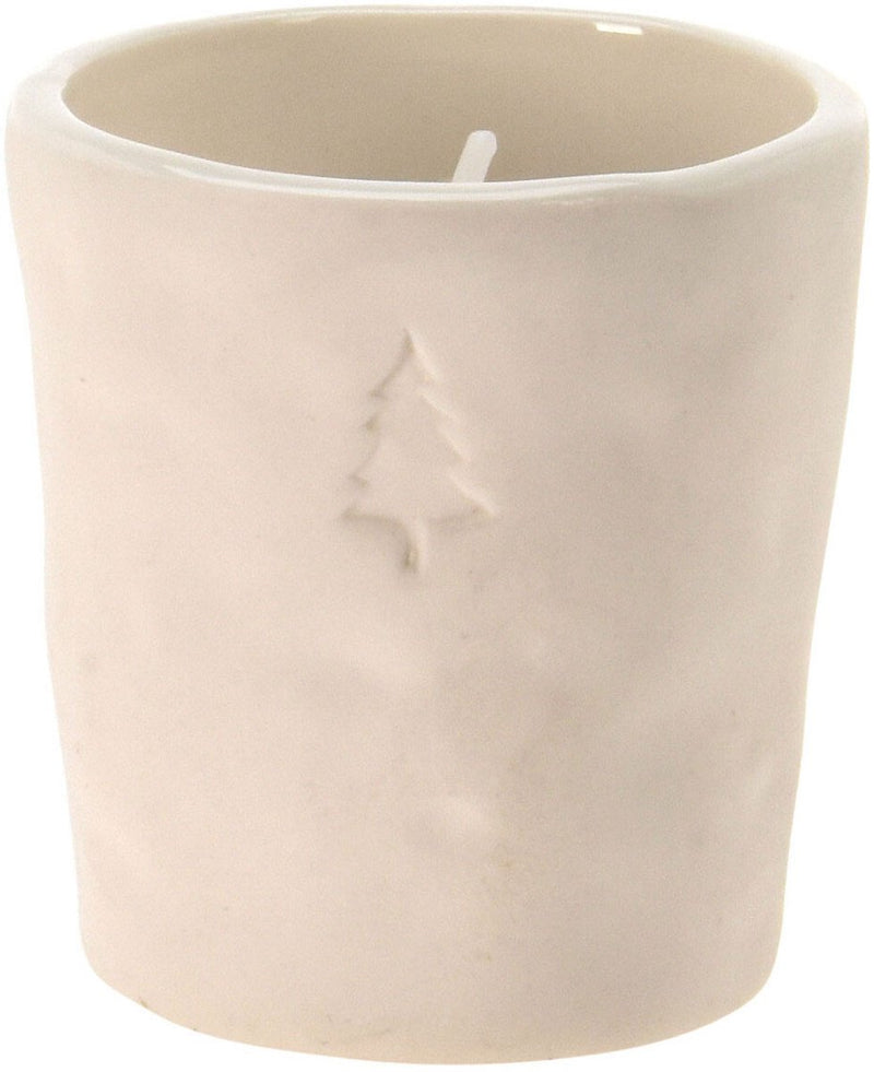 Teelichthalter Weihnachten weiß, 12 Stk.