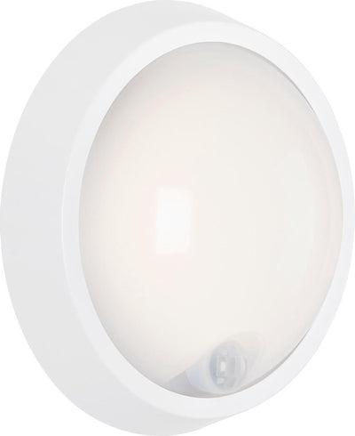 Briloner Leuchten Helsinki – Außenleuchte – LED – 12 W – 1150 lm – 4000 K – Sensor – Bewegungsmelder – IP44 – Farbe: Weiß – Material: Kunststoff