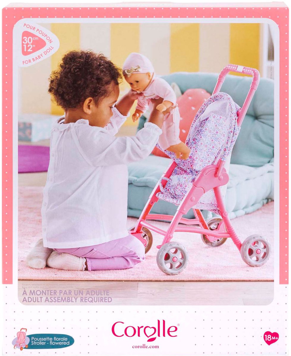 Corolle Kinderwagen Blumen für Baby Pop, 30 cm