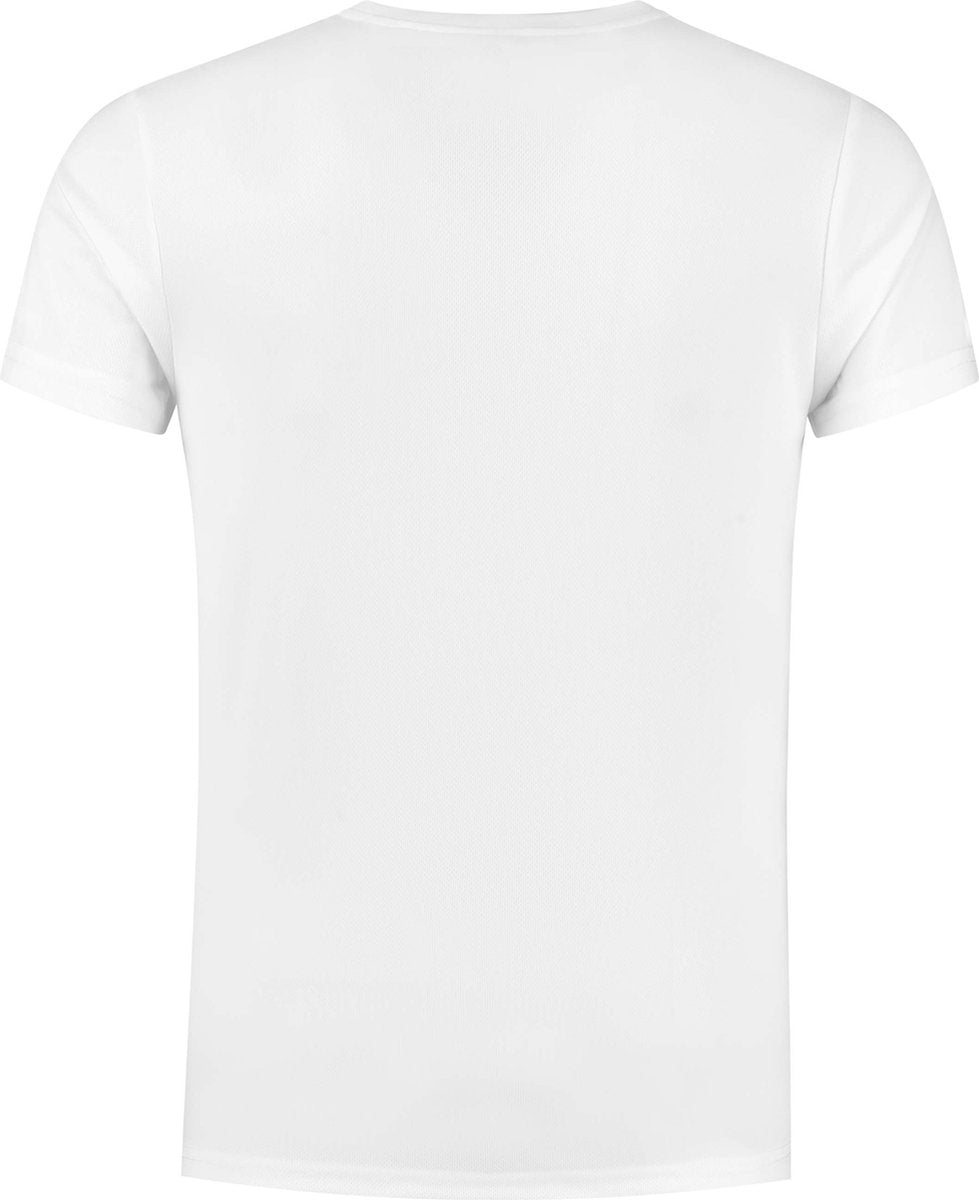 Rogelli Promo-Laufshirt Herren – kurze Ärmel – weiß – 128 140