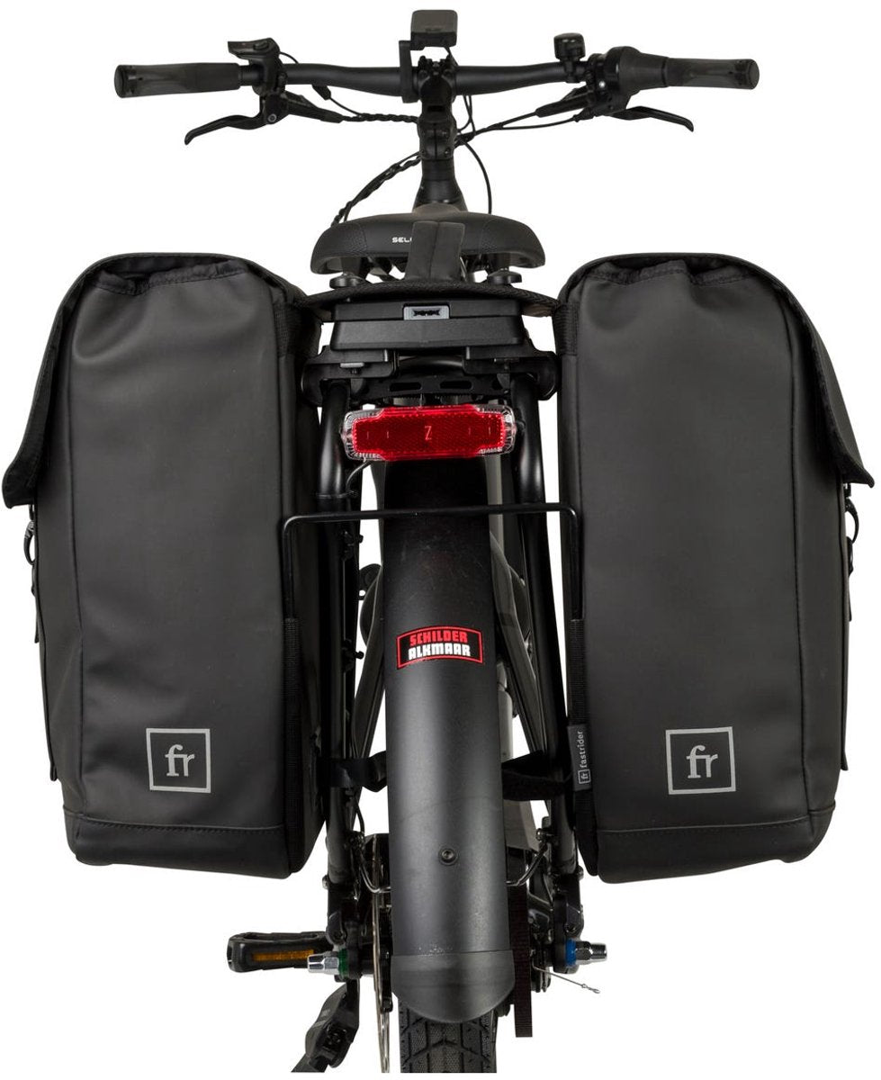 Fastrider Jaxx II Doppel-Fahrradtasche trend black mik