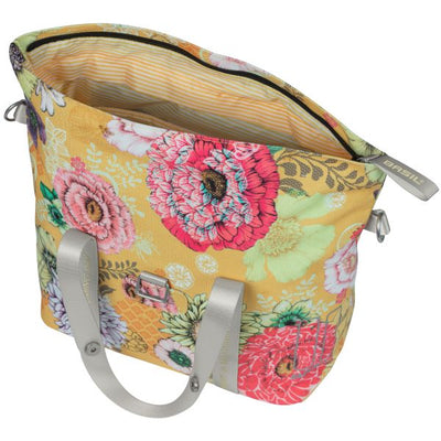 Basilikum Bloom Field Fahrradhandtasche - langlebig, kompakt, gelb