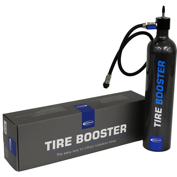 Schwalbe Tire Booster Luftpumpe Tubeless inkl. Montagegurt 6080.01